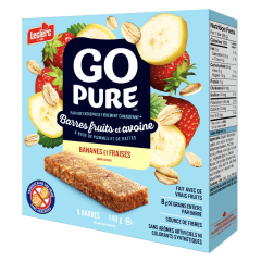 Barres bananes fraises et avoine - Go Pure