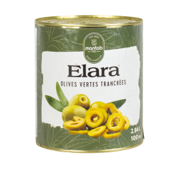 Olive verte tranchée conserve