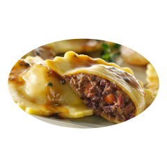 Ravioli au boeuf braisé