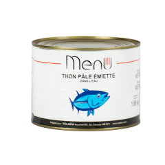 Thon pale emiette dans eau