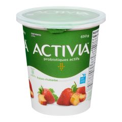 Yogourt Activia Fraise et Rhubarbe